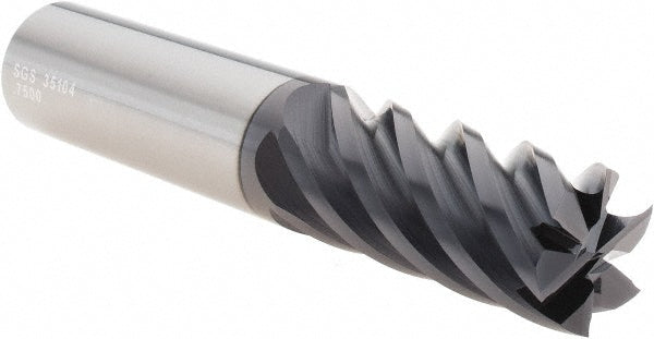 3/4" 6-Flute Solid Carbide Square End Mill, Ti-NAMITE-X - SGS 35104