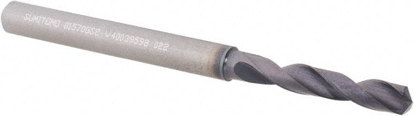 0.1570" Solid Carbide Screw Machine Drill Bit, Coated, 135° point - Sumitomo U101029