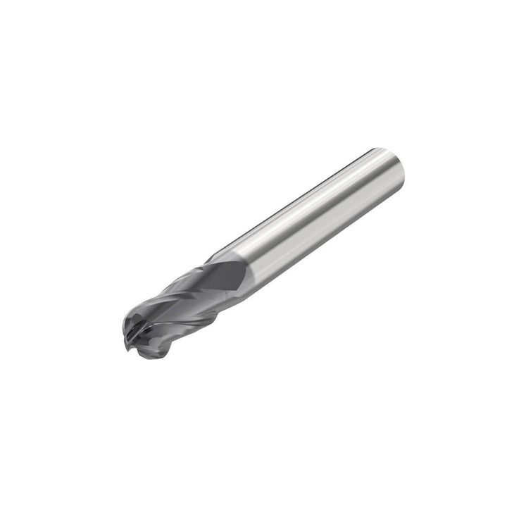 1/2" 4-Flute Solid Carbide Ball End Mill, AlTiN - Seco 10268534
