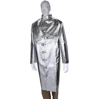 Small Black; Silver; Yellow Aluminized Protective Garment - PRO-SAFE AL07-CK-50S