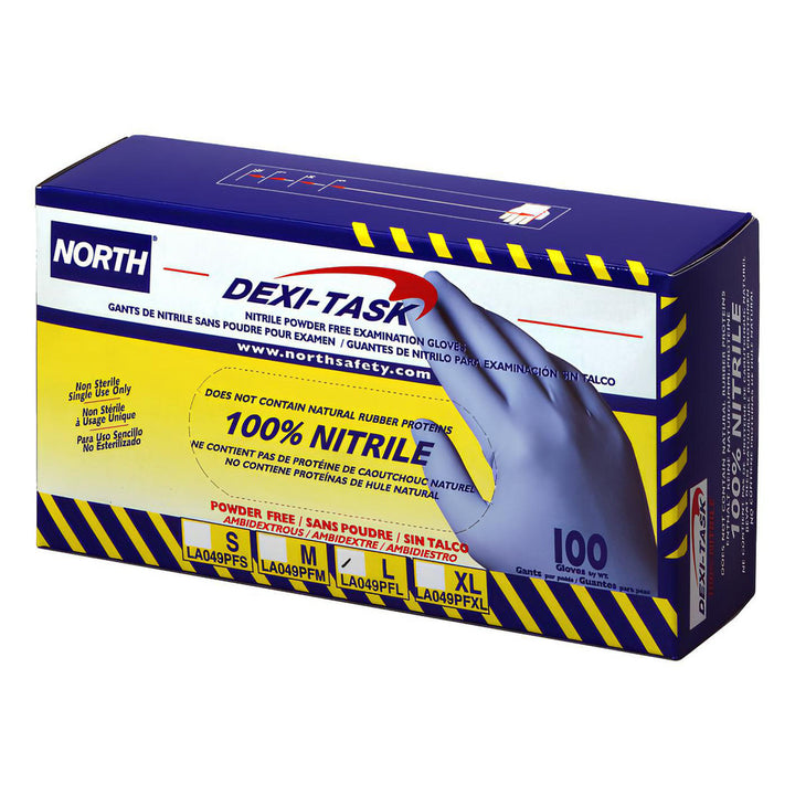 Blue Nitrile Gloves - North LA049PF/XL