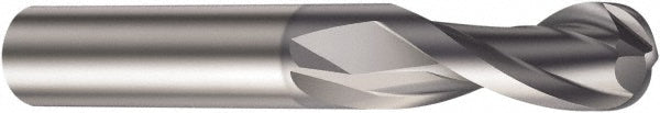 0.0787" 2-Flute Solid Carbide Ball End Mill, AlCrN - Sandvik Coromant 6259425