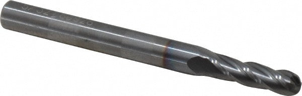 5/32" 4-Flute Solid Carbide Ball End Mill, TiCN - OSG 404-1562-BN08