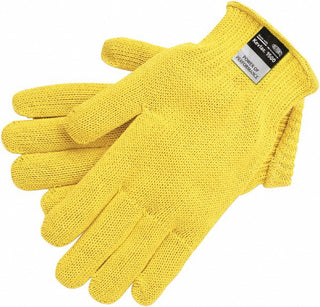 Large Yellow Kevlar Cut-Resistant Gloves - MCR Safety 9375L