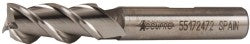 7/16" 3-Flute Powdered Metal Square End Mill - Accupro 39523