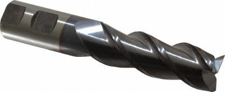 1" 3-Flute Powdered Metal Square End Mill, TiCN - Cleveland C40361
