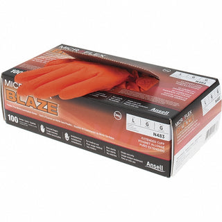 Orange Nitrile Gloves - Ansell N483