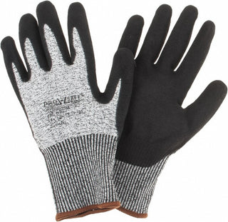 Large Black; Salt & Pepper Dyneema Cut Resistant Gloves - PRO-SAFE PS-16-350/L