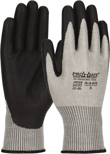 Small Black; Gray Dyneema Cut-Resistant Gloves - PRO-SAFE PS-16-X570/S