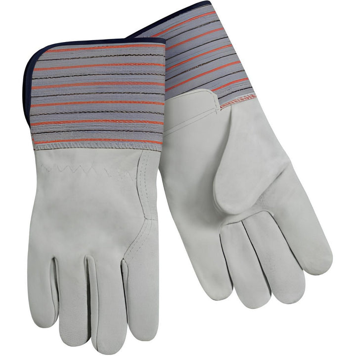 Large Gray Cowhide Leather General Purpose Gloves - Steiner 02298K-L