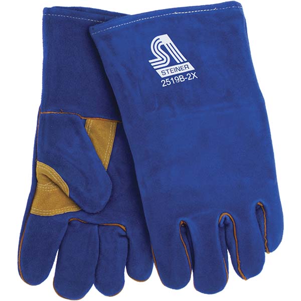 Leather; Synthetic Leather Abrasion-Resistant Gloves - Steiner 2519B-2X