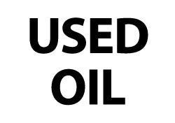 Used Oil Label - AccuformNMC M750AP