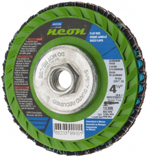 4-1/2" 60-Grit Ceramic Alumina Disc - Norton 66623399001