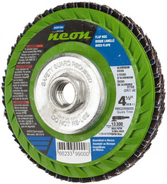4-1/2" 40-Grit Ceramic Alumina Disc - Norton 66623399000