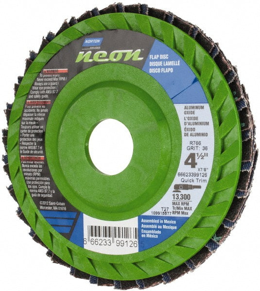 4-1/2" 36-Grit Ceramic Alumina Disc - Norton 66623399126