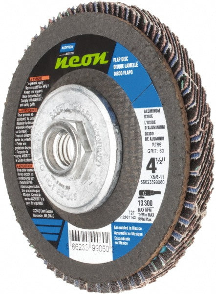 4-1/2" 60-Grit Ceramic Alumina Disc - Norton 66623399060