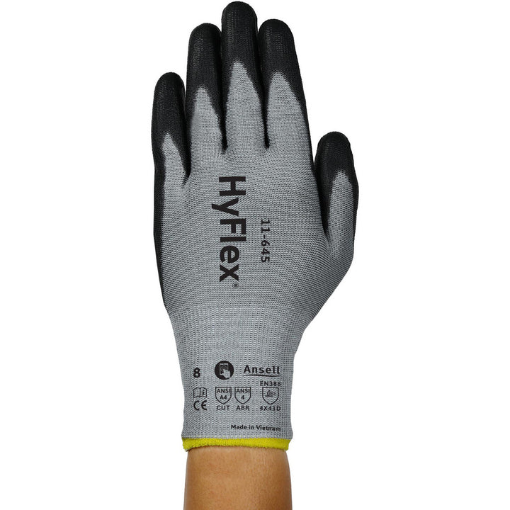 2X-Small Gray INTERCEPT Technology Yarn Cut, Puncture & Abrasion-Resistant Gloves - Ansell 11645050