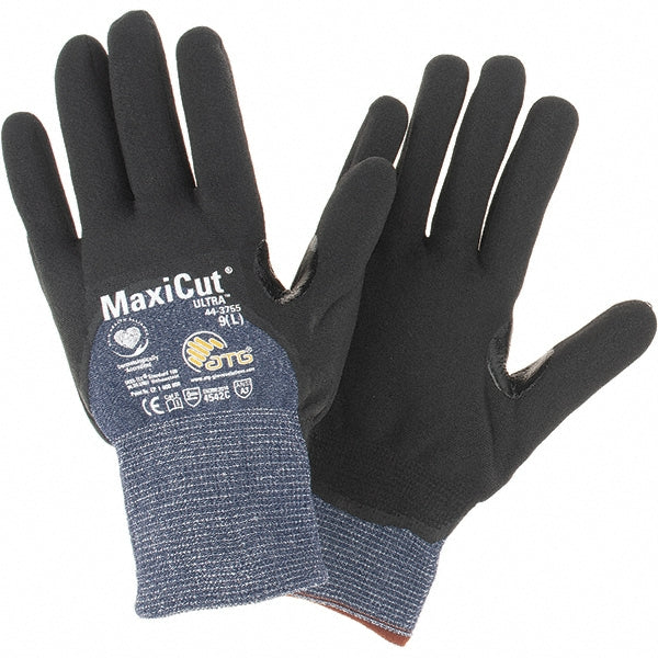 Large Blue Engineered Yarn Cut-Resistant Gloves - ATG 44-3755/L