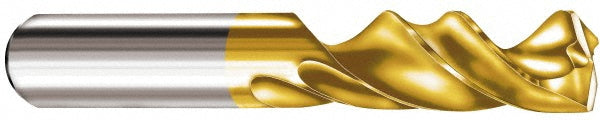 0.5709" Solid Carbide Screw Machine Drill Bit, AlTiN, 145° point - SGS 63201