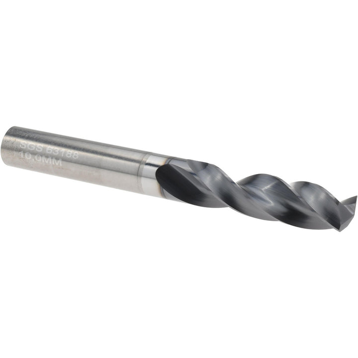 0.3937" Solid Carbide Screw Machine Drill Bit, AlTiN, 145° point - SGS 63188
