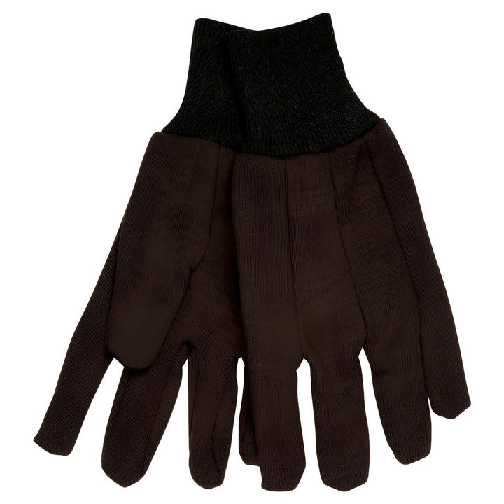 Large Brown Jersey General Purpose Gloves - MCR Safety 7100