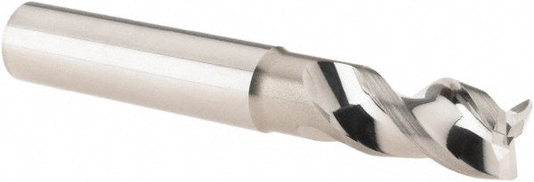 3/8" 3-Flute Solid Carbide Corner Radius End Mill - Iscar 5622918