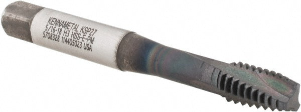 5/16-18 UNC Powdered Metal Tap, AlCrTiN - Kennametal 5708328