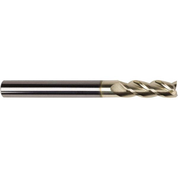 1/4" 3-Flute Solid Carbide Square End Mill, ZrN - American Tool Service 316-2500
