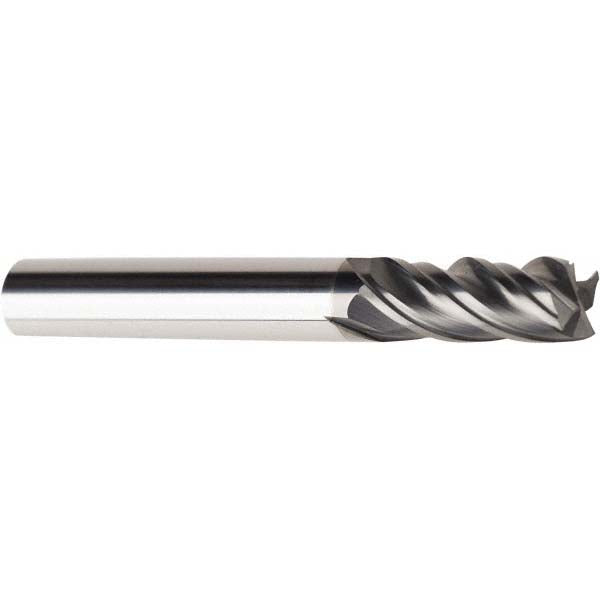 0.2500" 4-Flute Solid Carbide Single End Mill, AlCrN - American Tool Service 621-2500