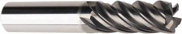 1/2" 5-Flute Solid Carbide Corner Radius End Mill, AlCrN - American Tool Service 762-5000-030