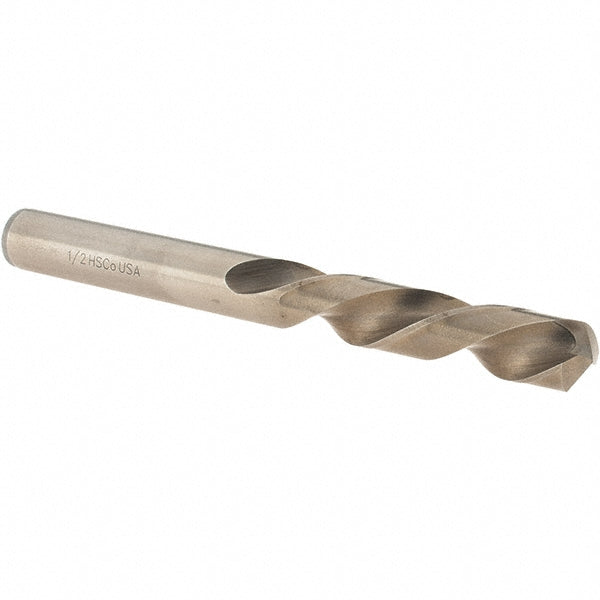 1/2" Cobalt Mechanics Drill Bit, Gold, 135° point - Cle-Line C30532