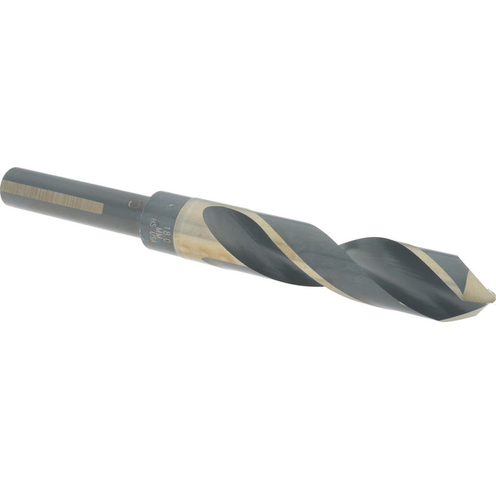 0.7087" High-Speed Steel Reduced Shank Drill Bit, Coated, 118° point - Cle-Line C21180