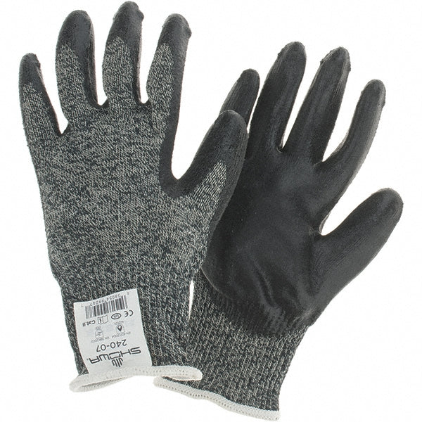 Small Gray Fiberglass; Kevlar; Modacrylic Cut, Puncture & Abrasion-Resistant Gloves - SHOWA 240-07