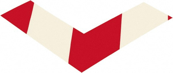 Red; White Safety Tape - PRO-SAFE 30-PRO-ANGLEWCHVRED