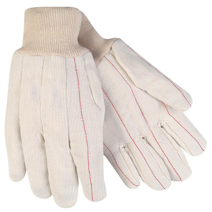 Large White Cotton; Polyester General Purpose Gloves - MCR Safety 9018CDPC