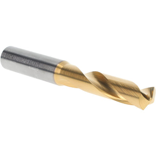 1/2" Solid Carbide Stub Drill Bit, TiN, 140° point - Kennametal 4150319