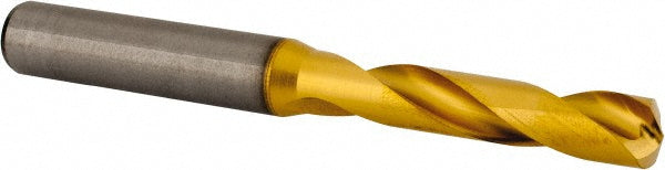 0.3346" Solid Carbide Stub Drill Bit, TiN, 140° point - Kennametal 4150260