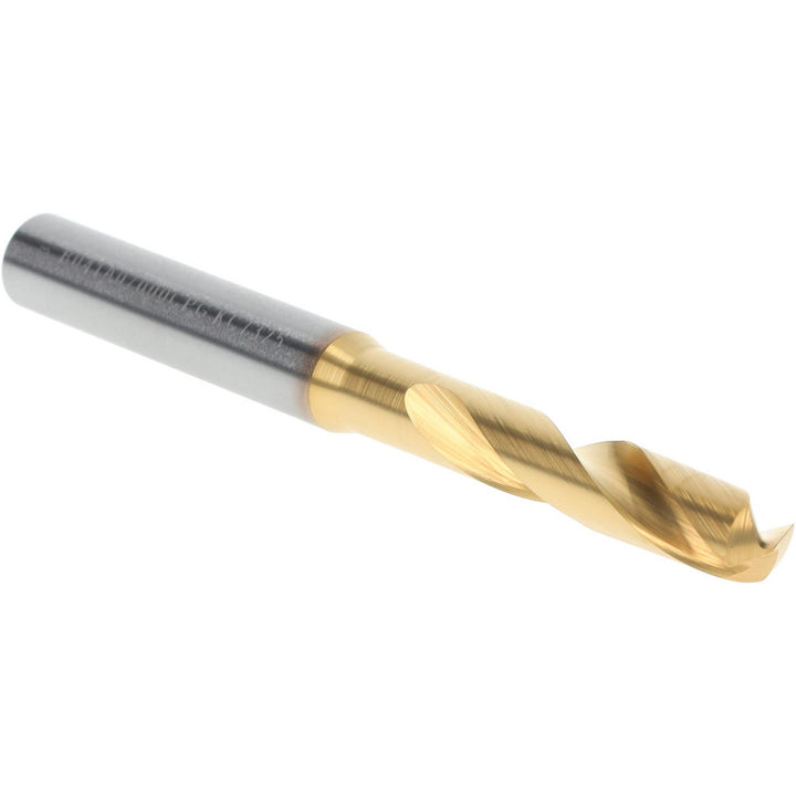 0.2756" Solid Carbide Stub Drill Bit, TiN, 140° point - Kennametal 4150240