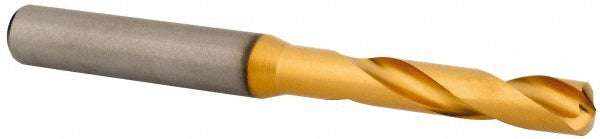 0.2559" Solid Carbide Stub Drill Bit, TiN, 140° point - Kennametal 4150232