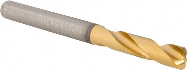 15/64" Solid Carbide Stub Drill Bit, TiN, 140° point - Kennametal 4150225