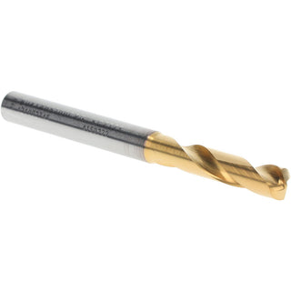 0.2244" Solid Carbide Stub Drill Bit, TiN, 140° point - Kennametal 4150222