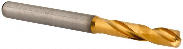 0.2165" Solid Carbide Stub Drill Bit, TiN, 140° point - Kennametal 4150218
