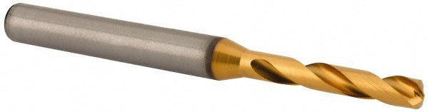 0.1575" Solid Carbide Stub Drill Bit, TiN, 140° point - Kennametal 4150193