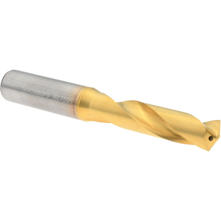 9/16" Solid Carbide Stub Drill Bit, TiN, 140° point - Kennametal 4151254