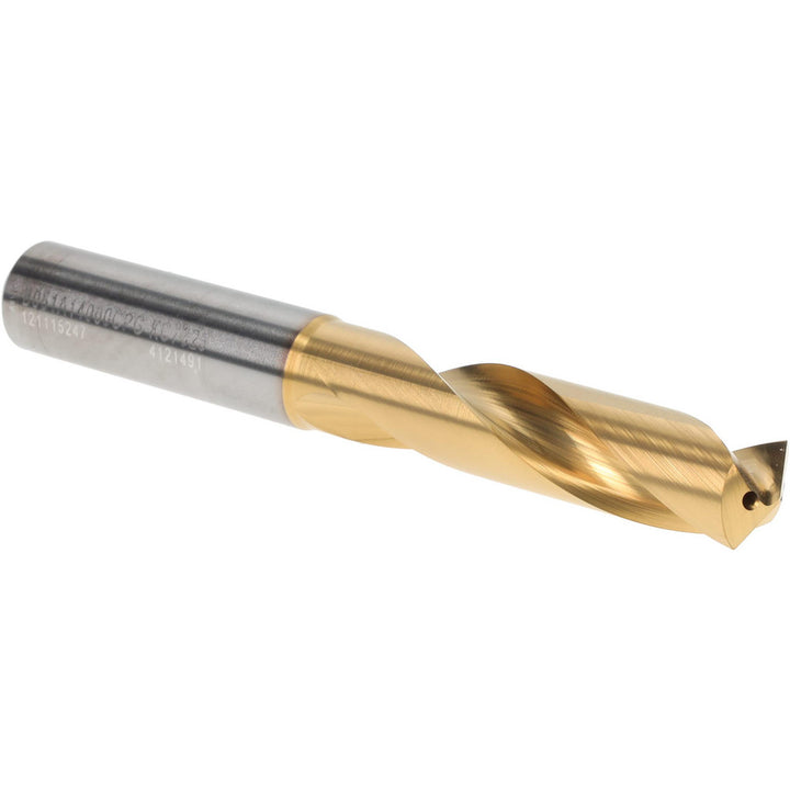 0.5512" Solid Carbide Screw Machine Drill Bit, TiN, 140° point - Kennametal 4121491