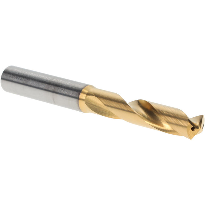 0.3661" Solid Carbide Stub Drill Bit, TiN, 140° point - Kennametal 4151192
