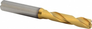 0.3386" Solid Carbide Stub Drill Bit, TiN, 140° point - Kennametal 4151183