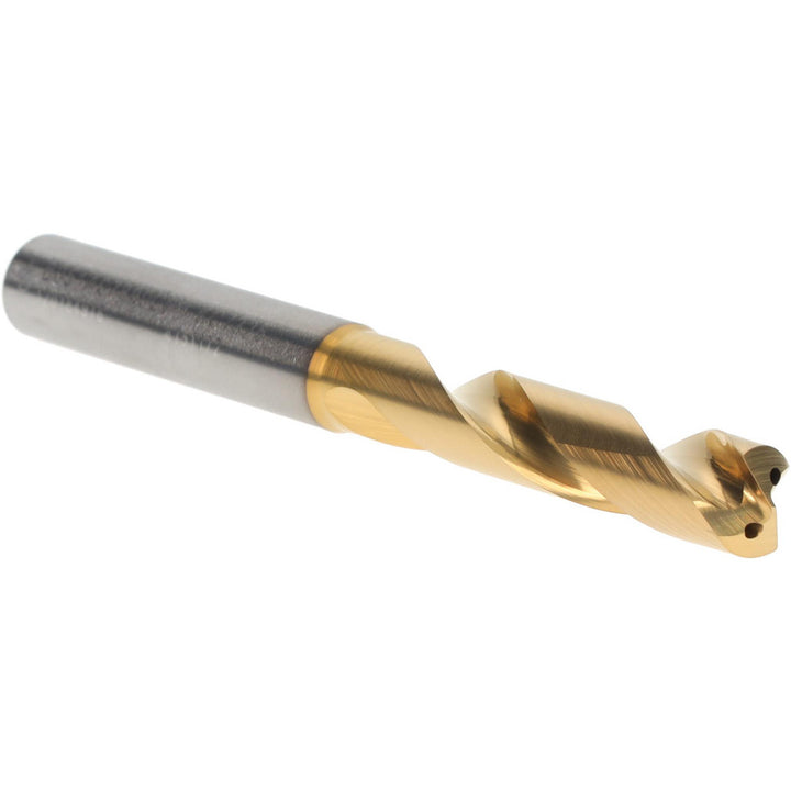 0.3071" Solid Carbide Stub Drill Bit, TiN, 140° point - Kennametal 4151172