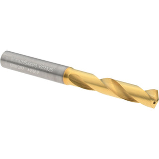 19/64" Solid Carbide Stub Drill Bit, TiN, 140° point - Kennametal 4151169