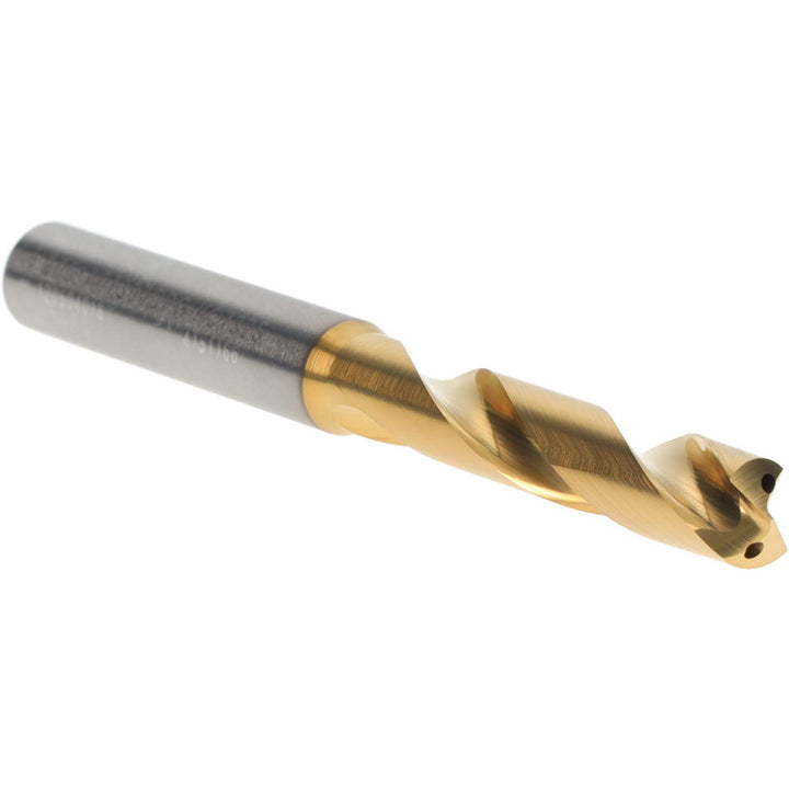 0.2874" Solid Carbide Stub Drill Bit, TiN, 140° point - Kennametal 4151166